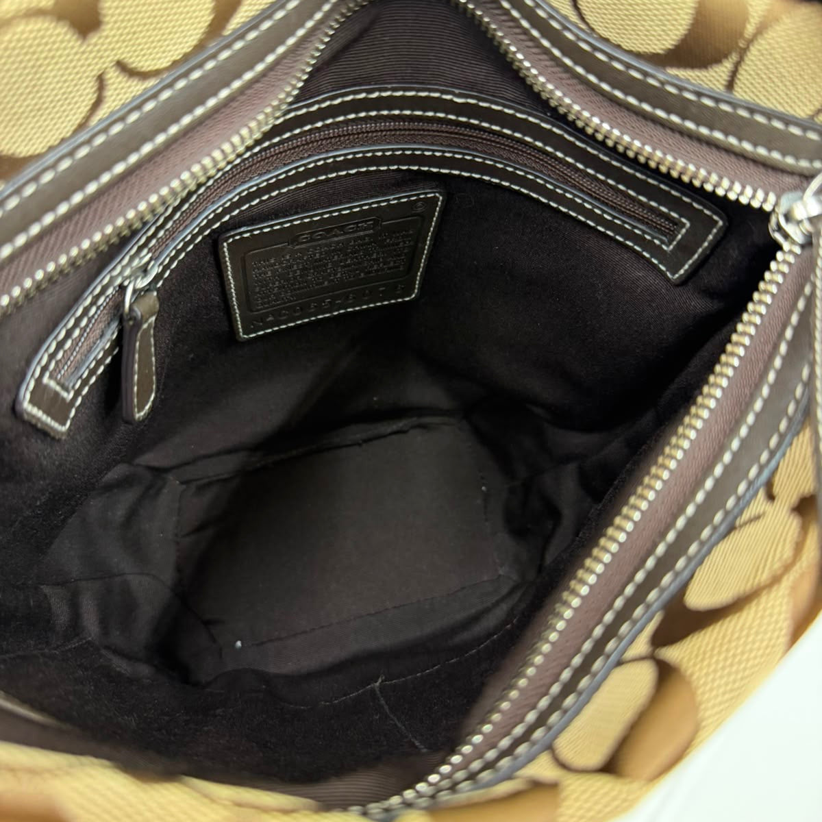 Coach Signature brown bag