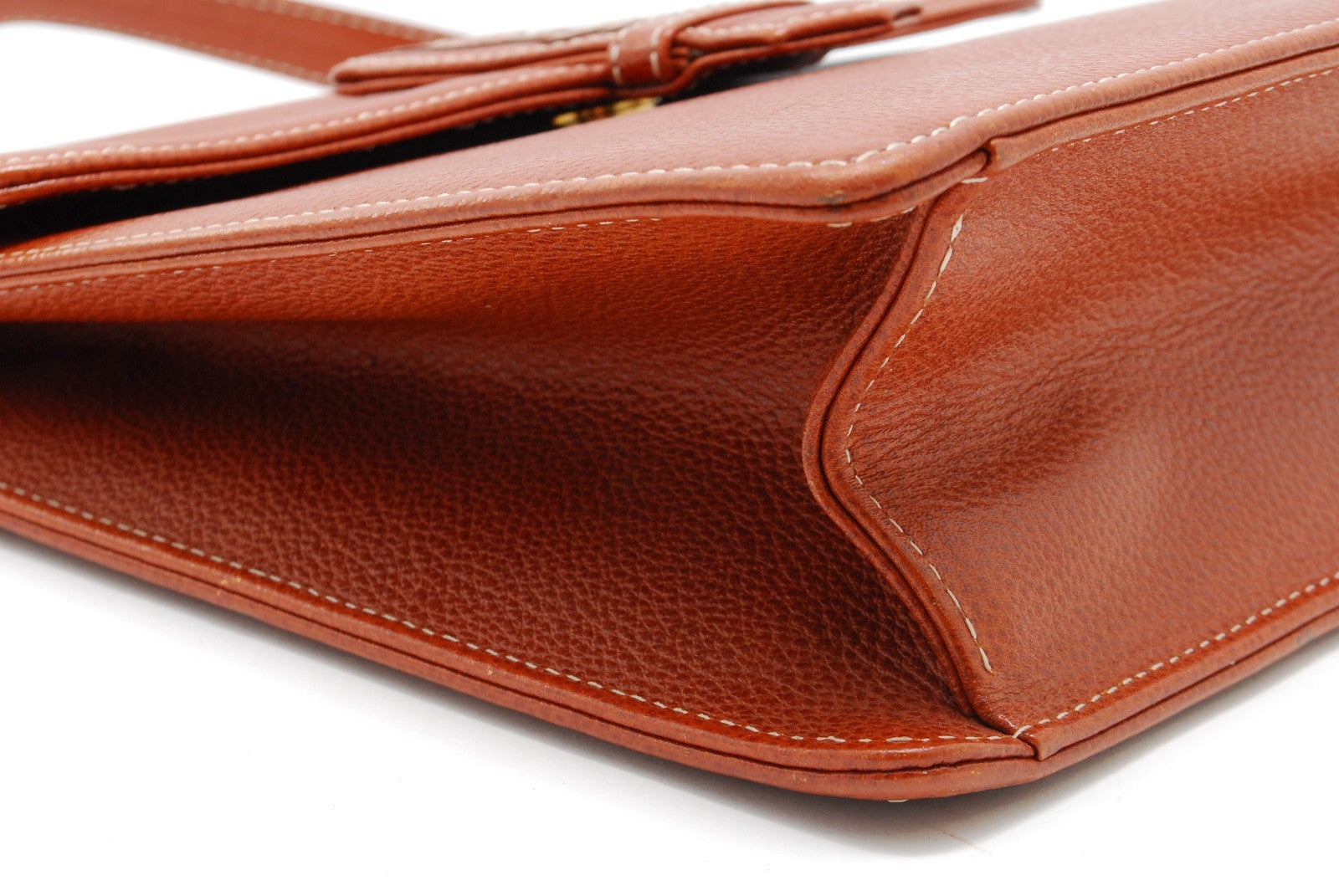 Yves Saint Laurent Shoulder Tote Stitch Bag - Brown, Leather