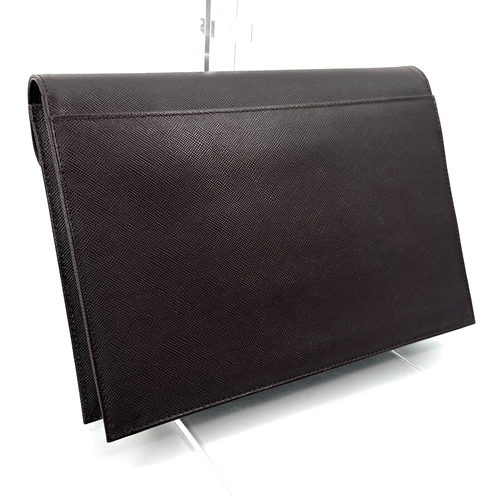 Saint Laurent YVES SAINT LAURENT Clutch Brown, Leather