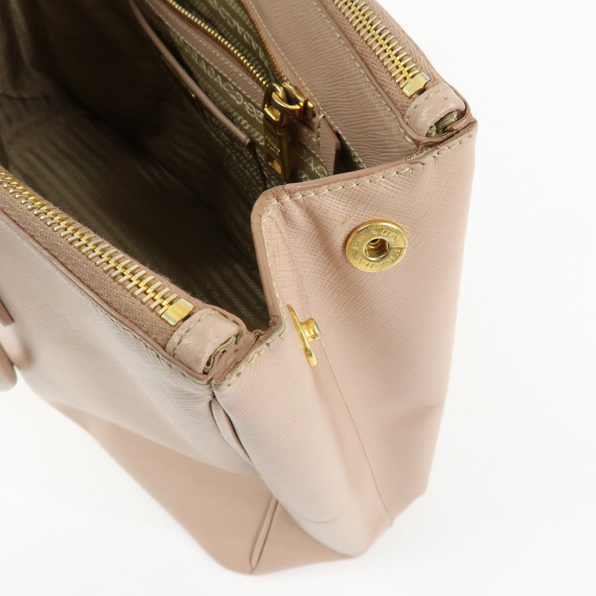Prada Galleria Tote Handbag - Pink Beige, Saffiano Leather