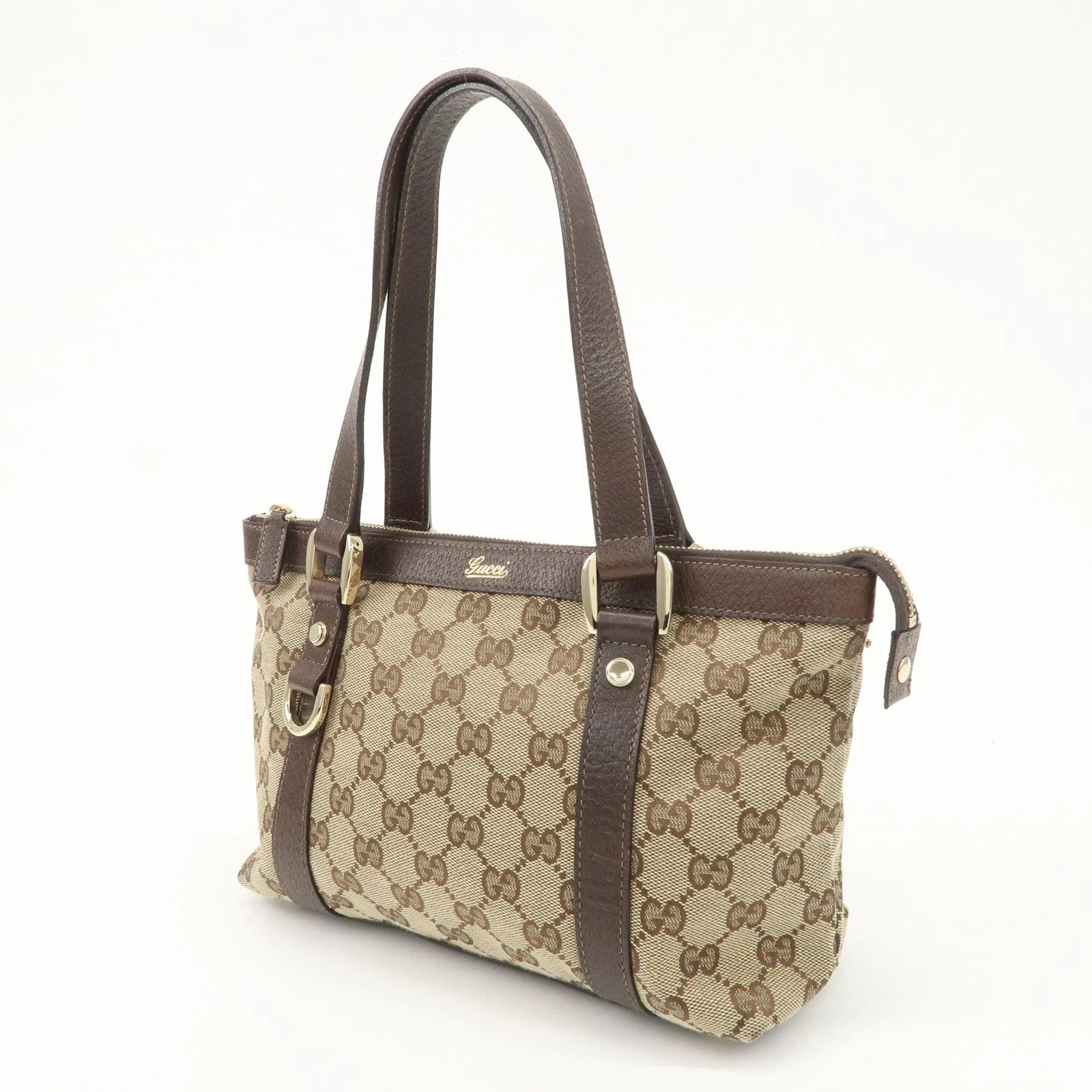 GUCCI Tote Bag - Beige, GG Canvas