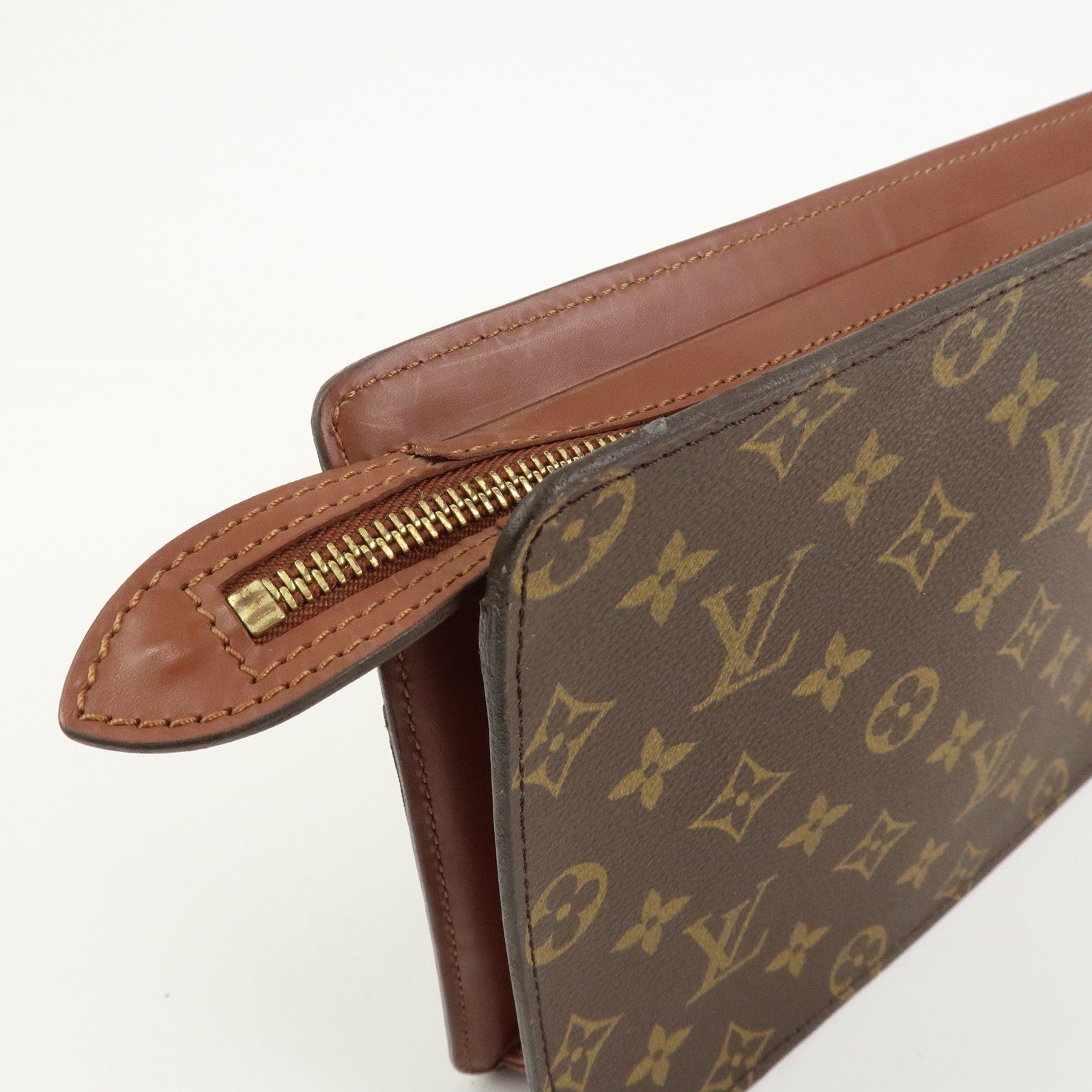 Louis Vuitton Monogram Pochette Homme Clutch Bag - Brown, Monogram Canvas, Leather