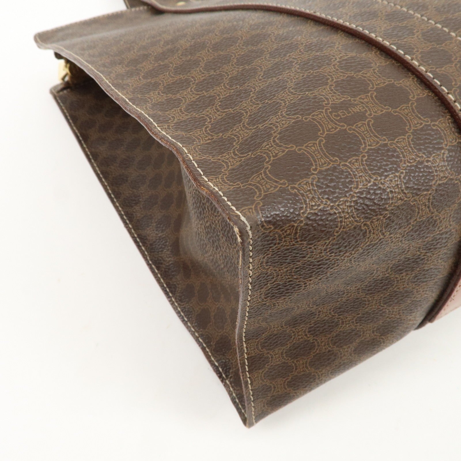 Celine Macadam Tote Bag - Brown, PVC Coating Canvas