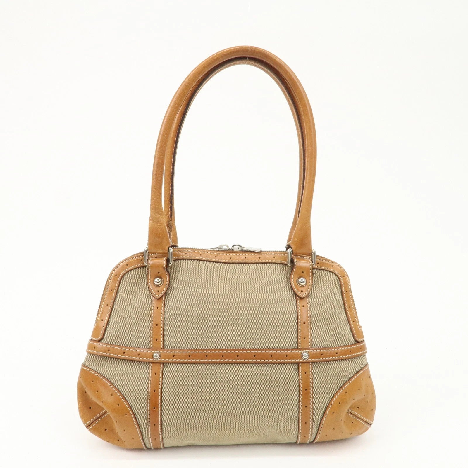 GUCCI Hand Bag - Beige, Canvas