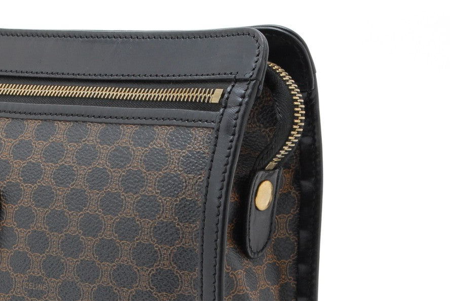 Celine Macadam Clutch Bag - Black, PVC Leather