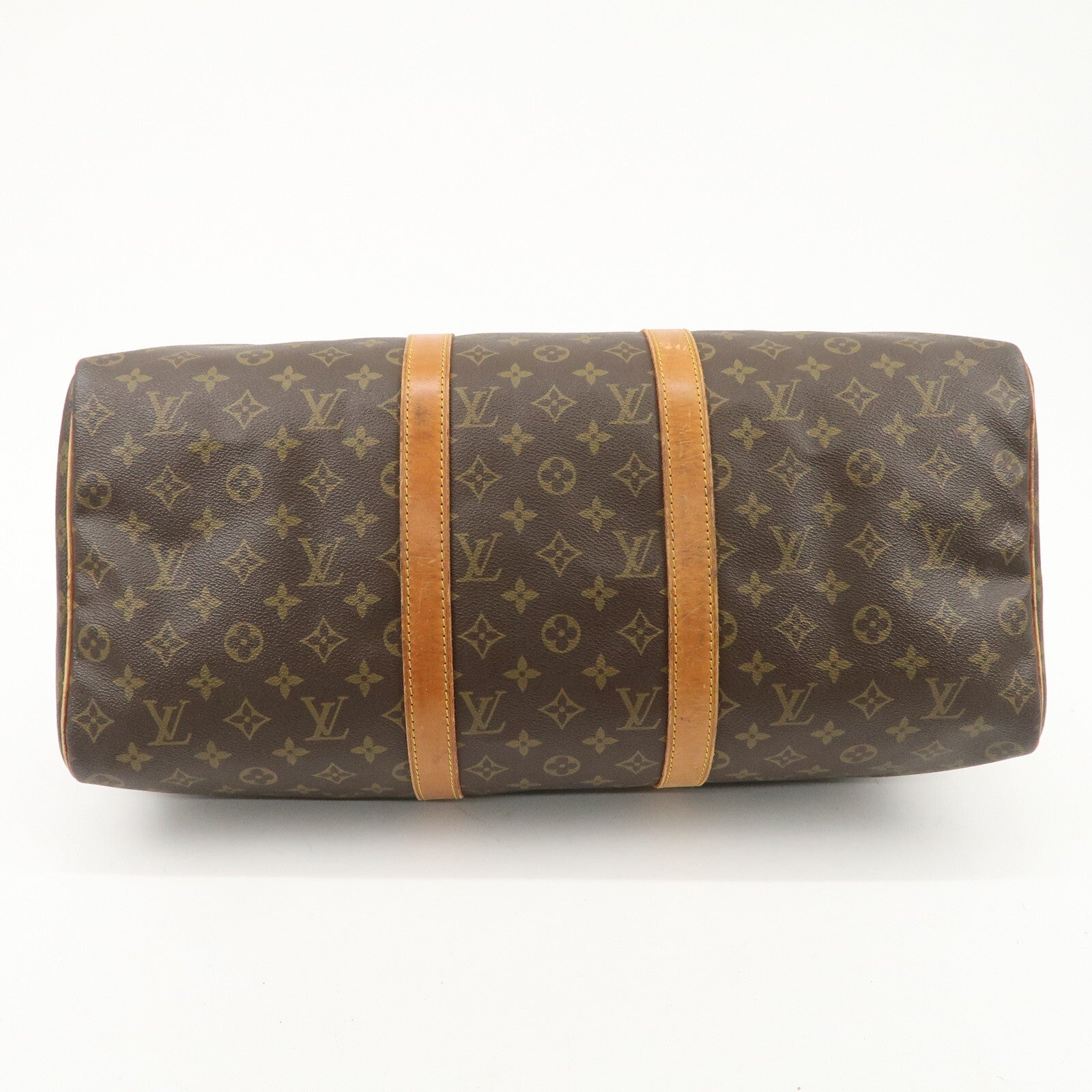 Louis Vuitton Monogram Keep All 50 Boston Bag - Brown, Monogram Canvas, Nume Leather