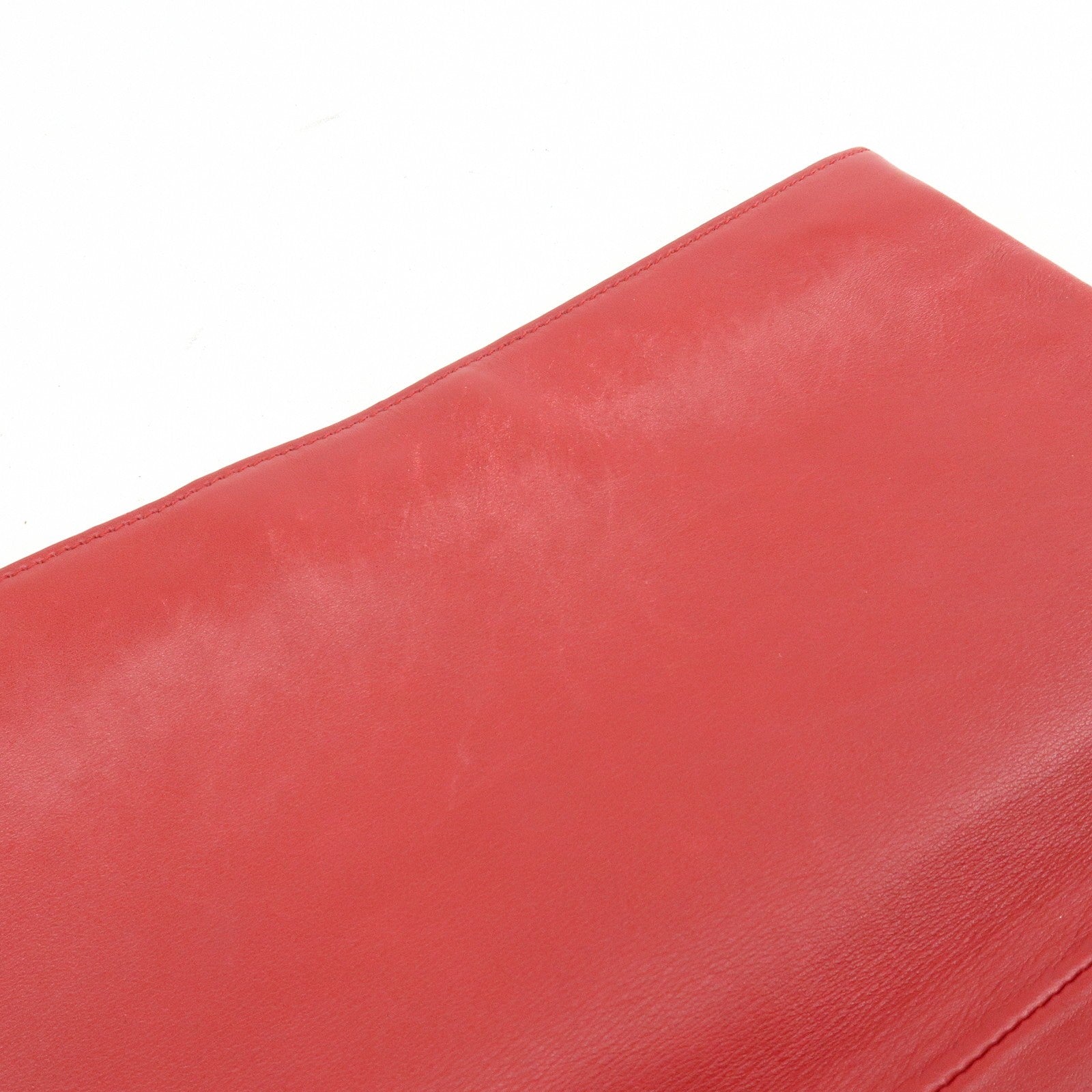 Saint Laurent Paris Clutch Bag - Red, Leather