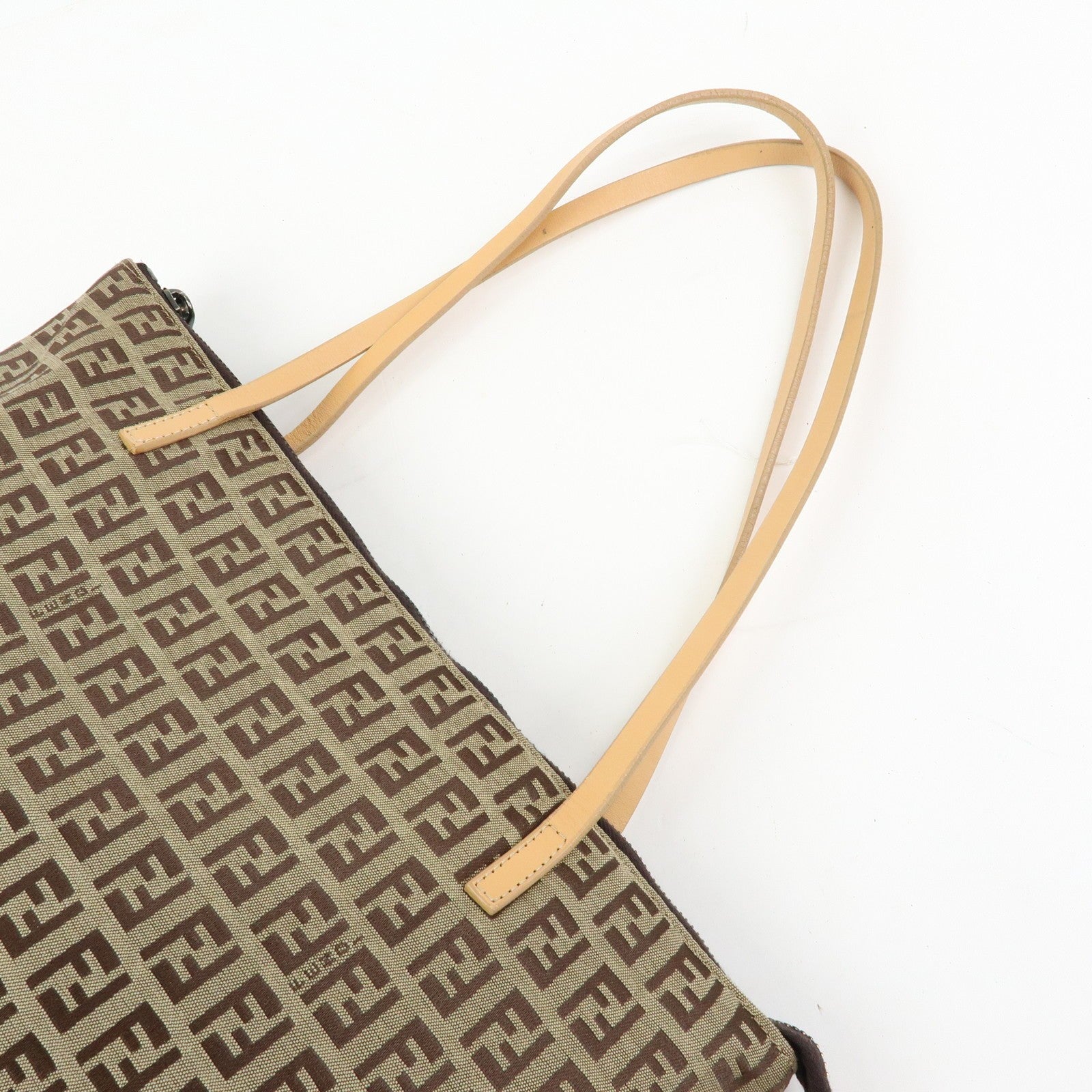 Fendi Tote Bag - Beige, Canvas Leather