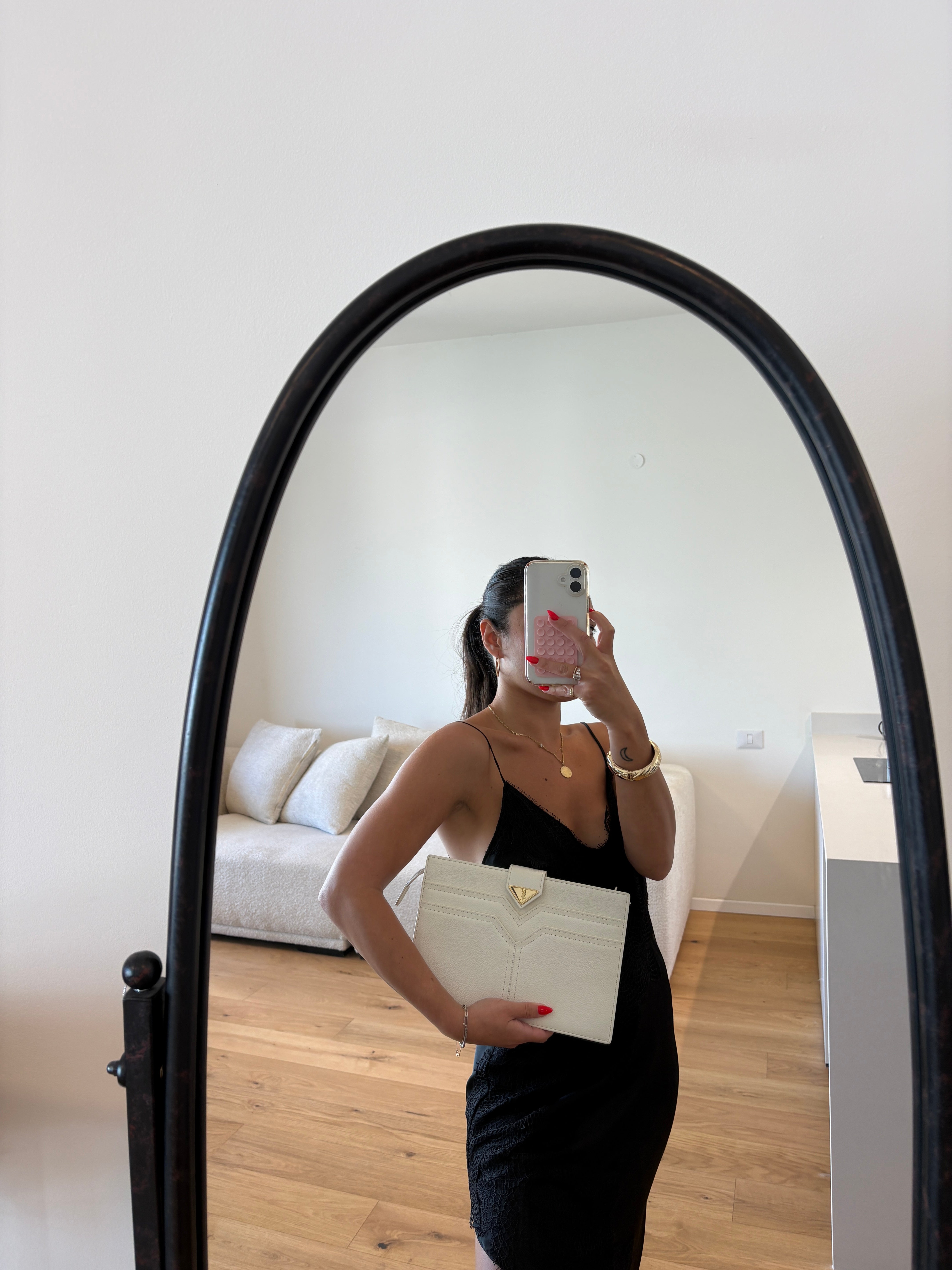 Saint Laurent White Vintage clutch