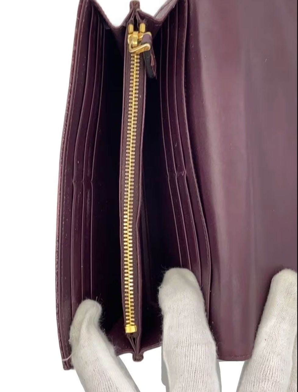 Miu Miu Croco purple wallet