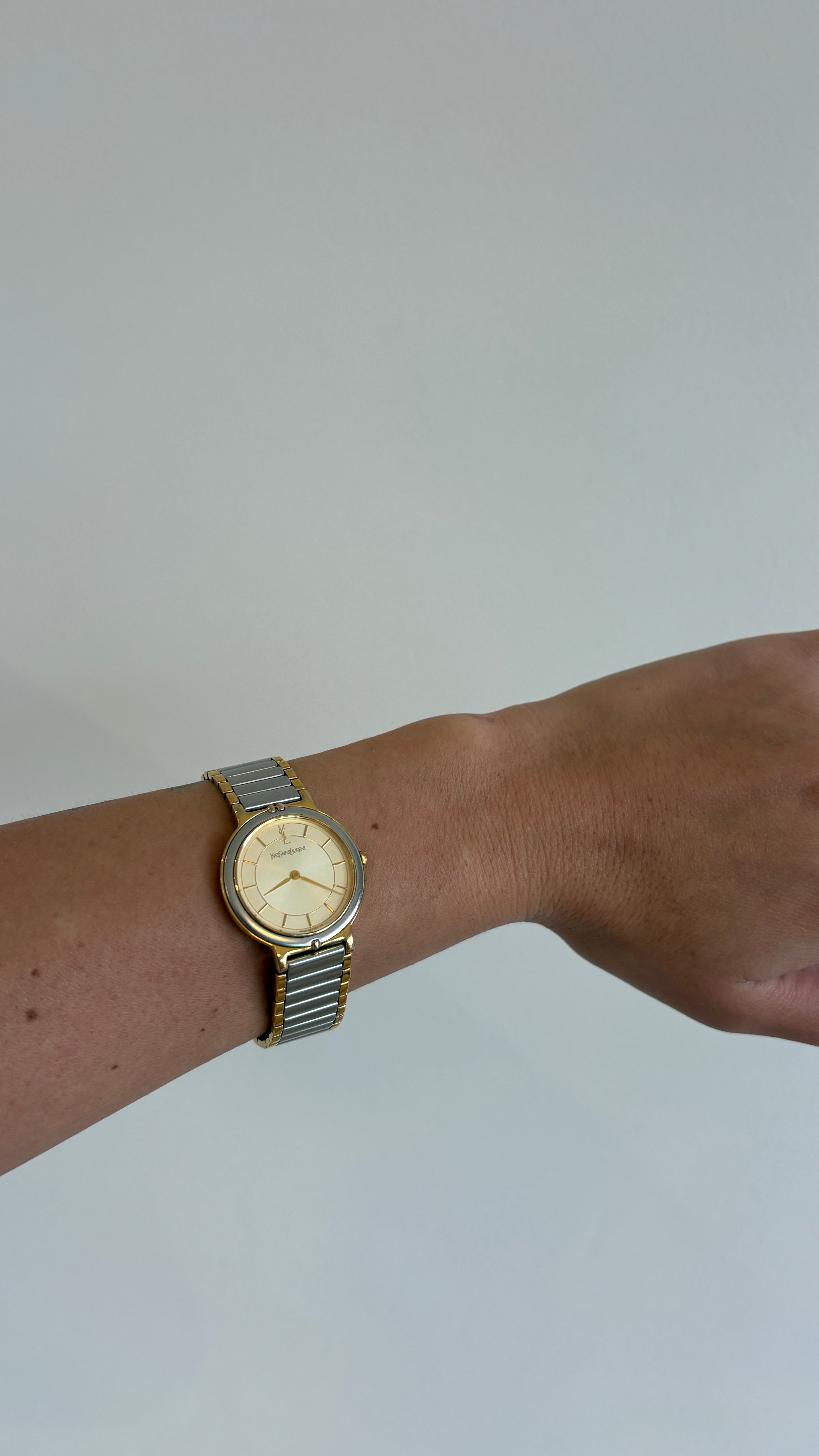 Saint Laurent YSL Women's Watch - Two-tone, Metal