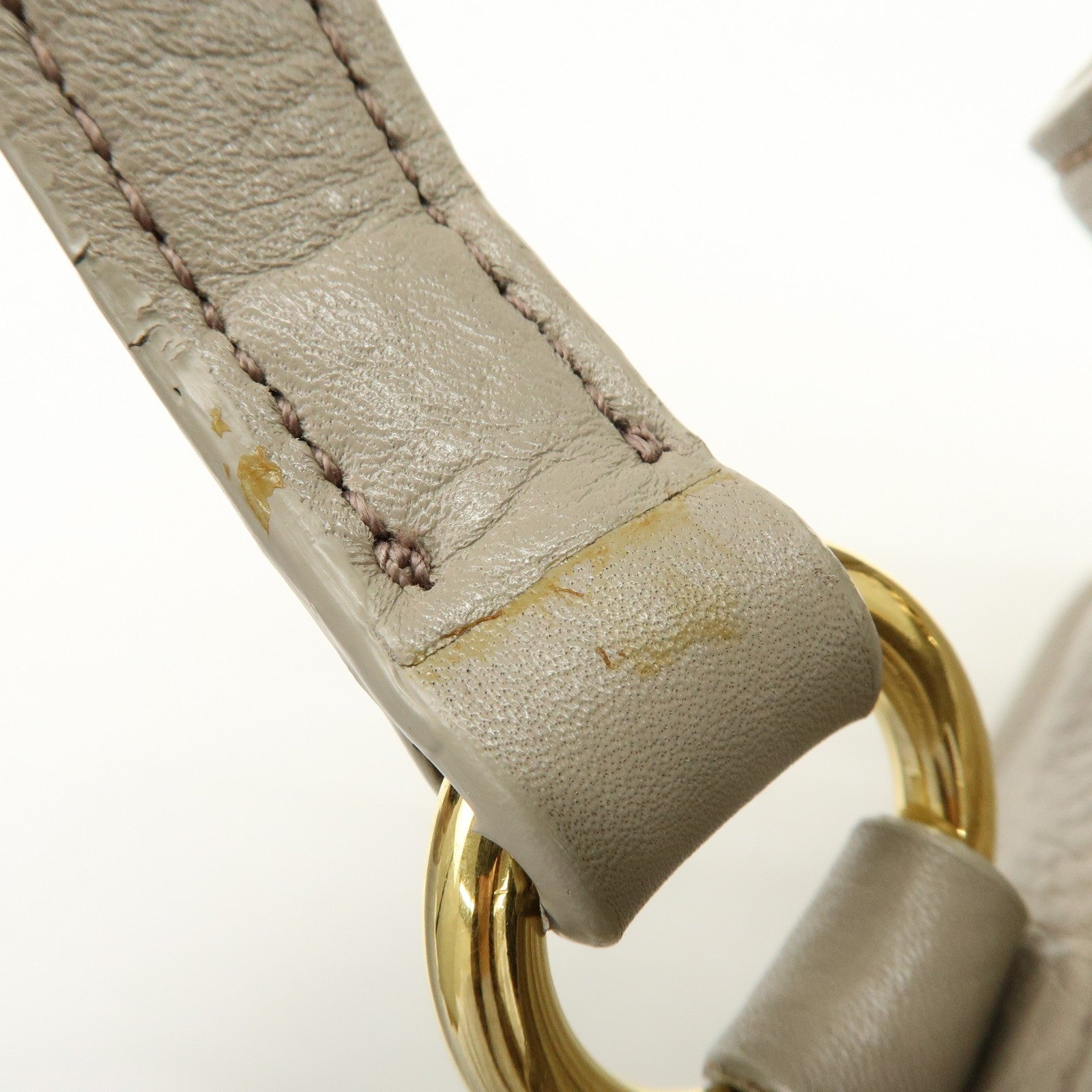 Miu Miu RN0757 Hand Bag - Beige, Leather
