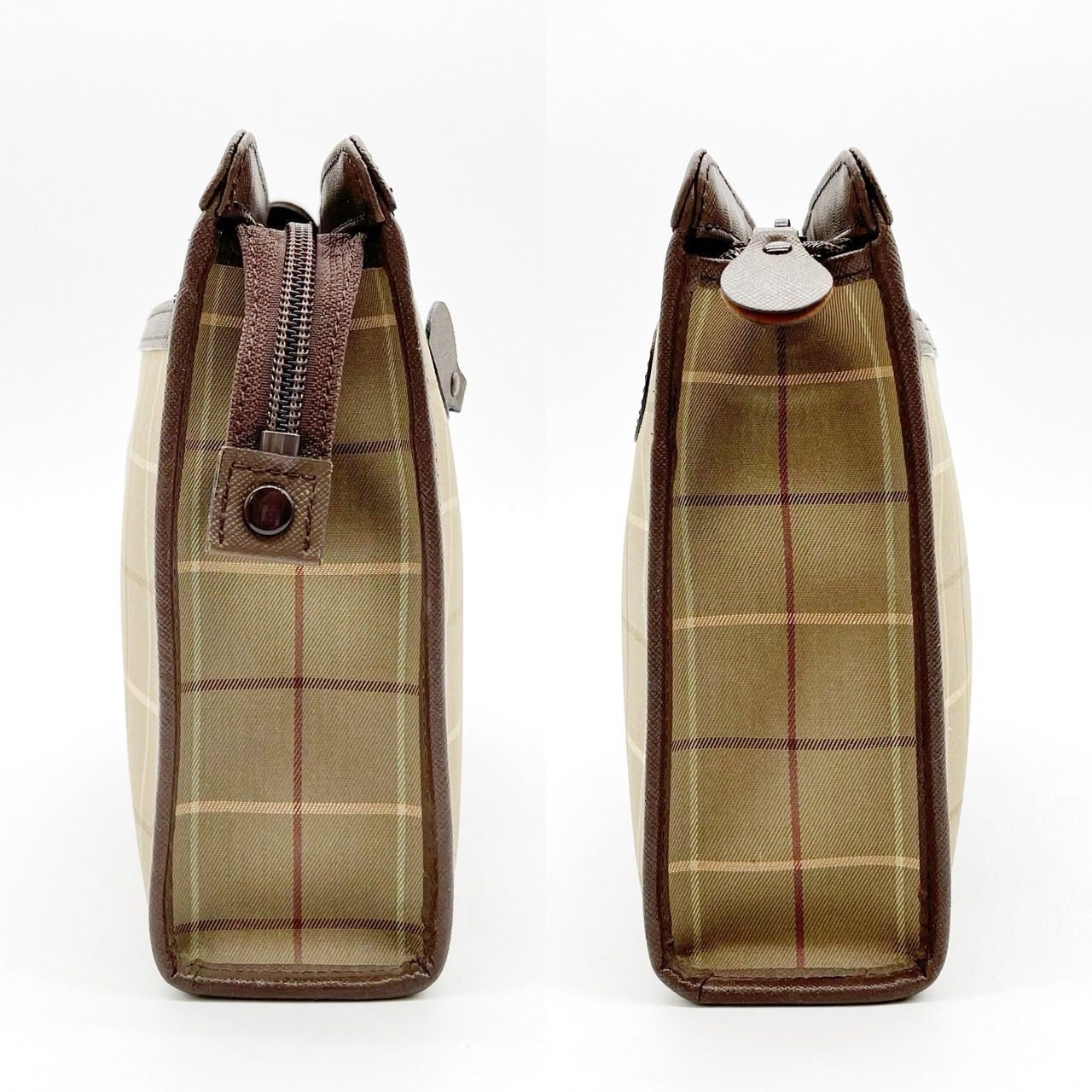 Burberry Clutch Bag - Nova Check, Canvas Leather