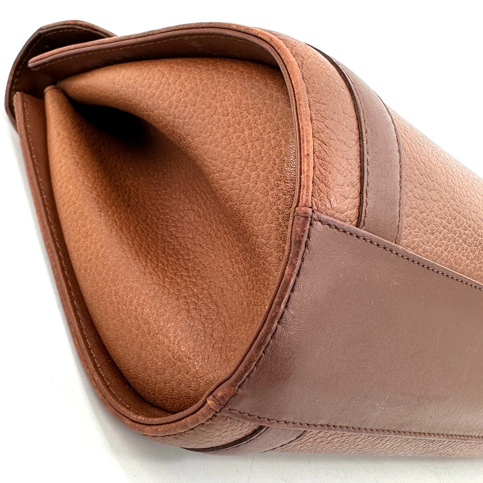 Burberry Vintage Hand Tote Bag - Brown, Leather