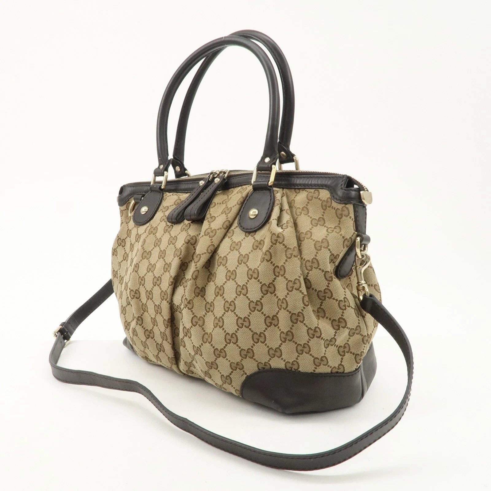 GUCCI Sukey Canvas - Brown GG Canvas