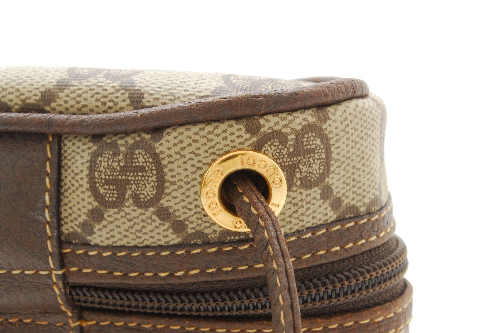 Gucci Vintage GG Supreme Shoulder Bag - Brown, PVC Leather