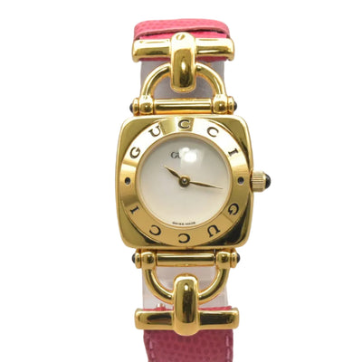 Gucci 6300L Wristwatch - White, Gold-Plated Base Metal