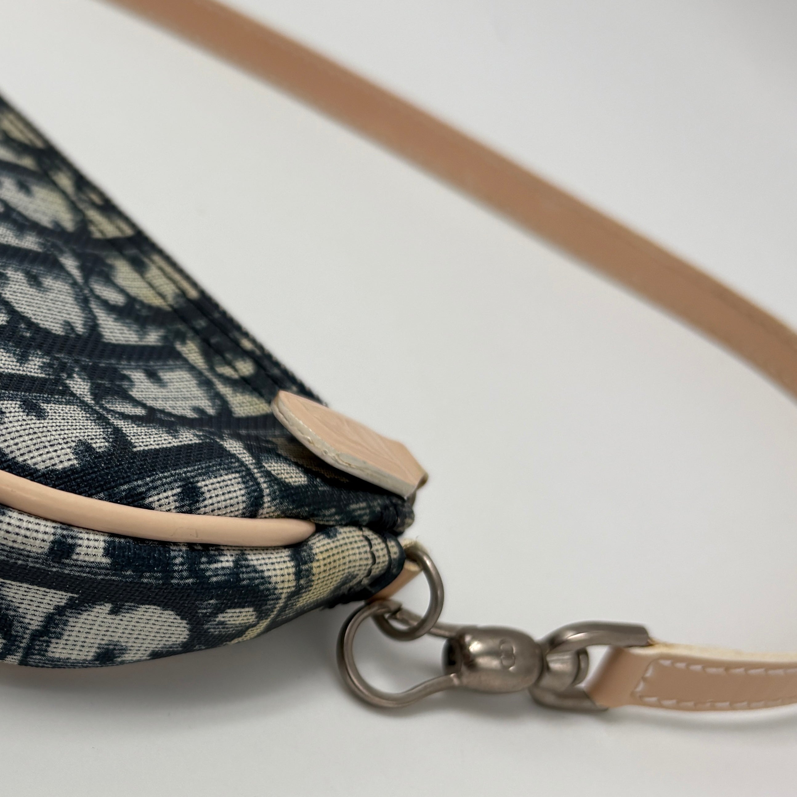 Dior Trotter Saddle Blue Shoulder Bag