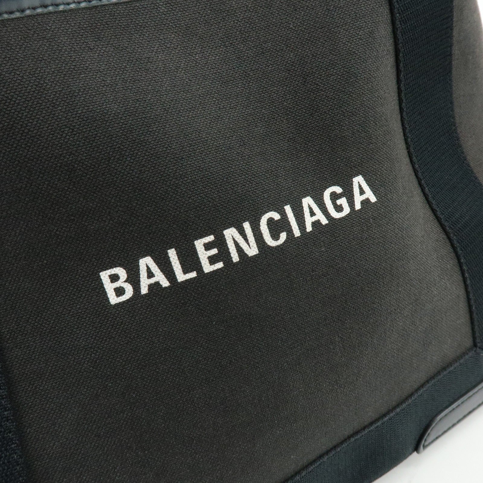 Balenciaga Tote Bag - Black, Canvas, Leather- מגיע עם הארנק