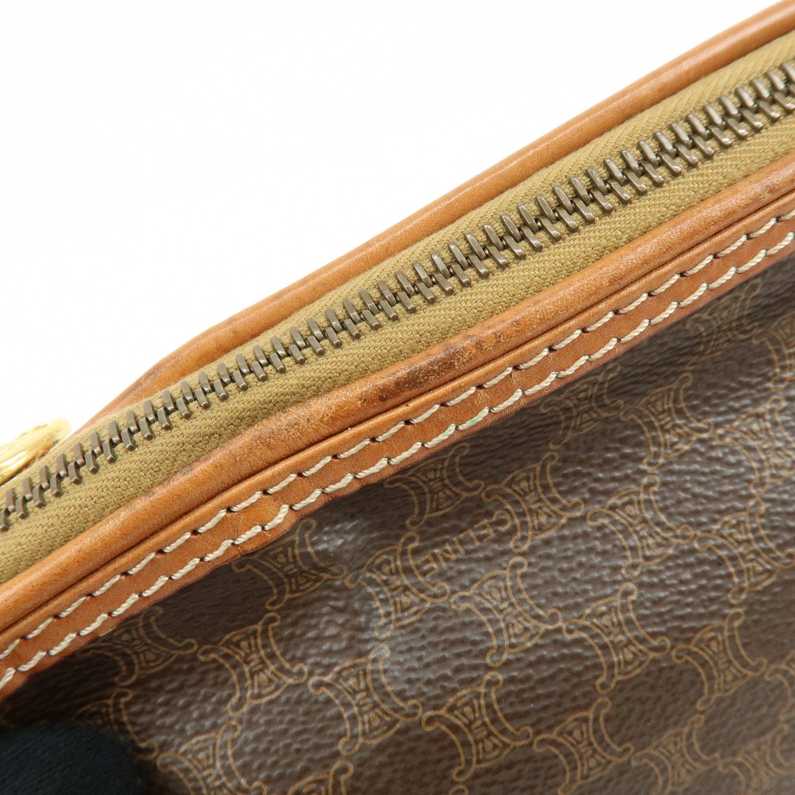Celine Pouch Accessory Pouch - Brown, PVC Leather