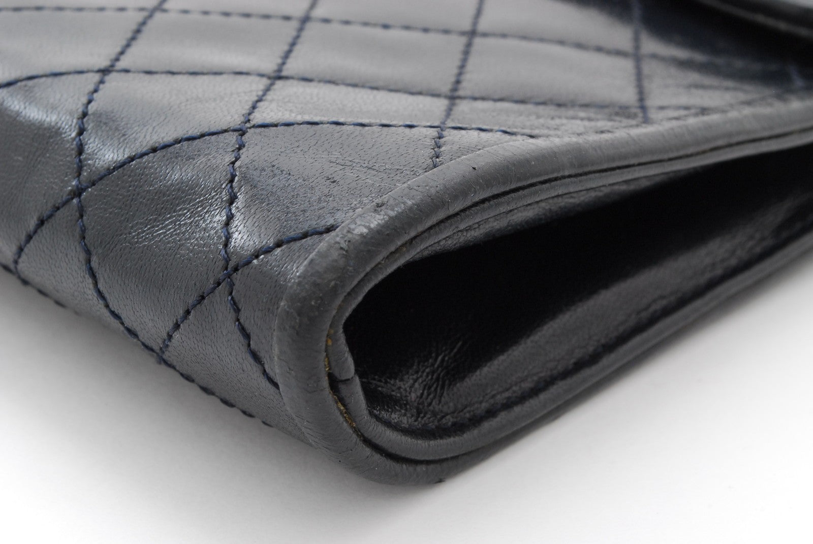 Saint Laurent Yves Clutch Bag - Navy, Leather