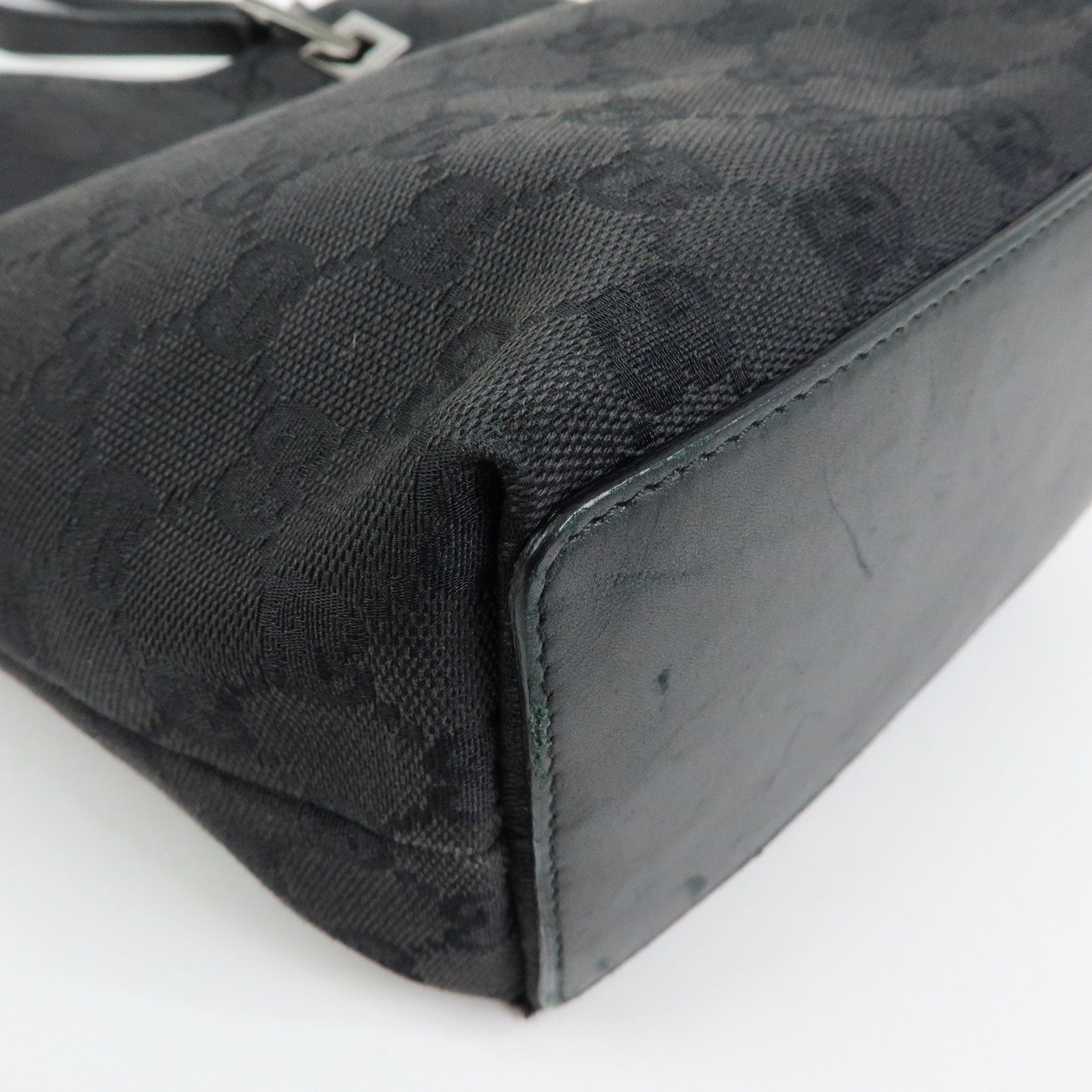 Gucci Tote Bag - Black, GG Canvas, Leather