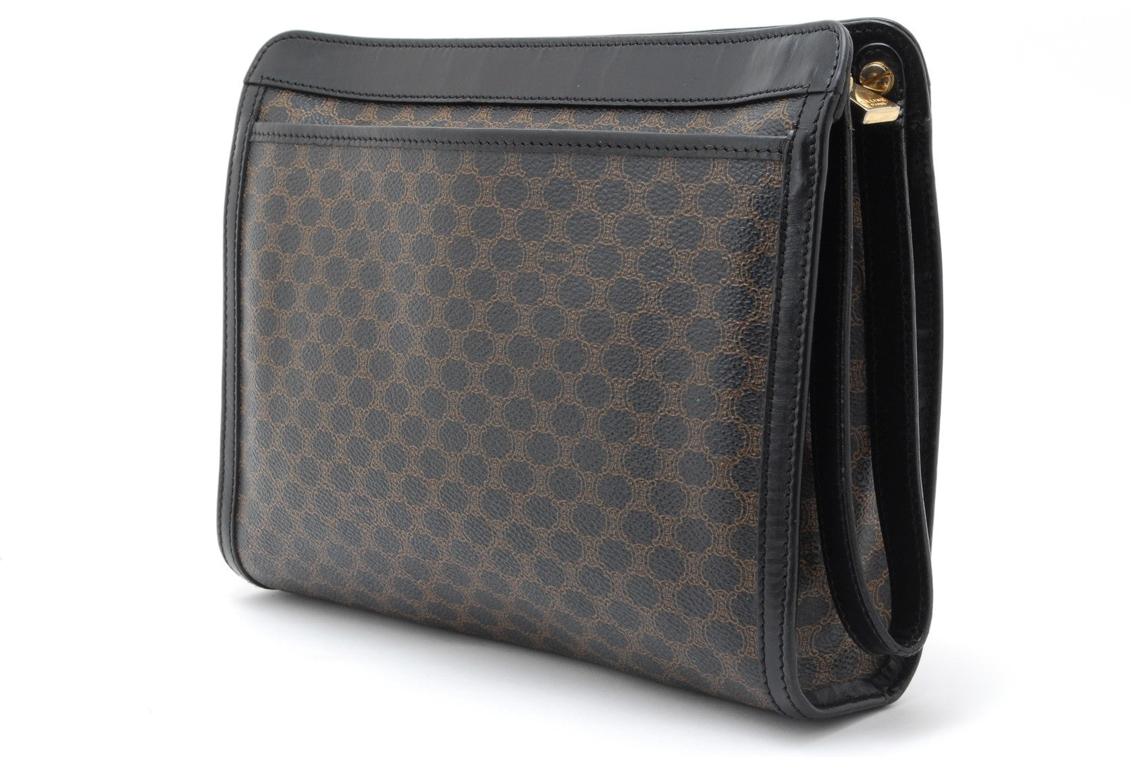 Celine Macadam Clutch Bag - Black, PVC Leather