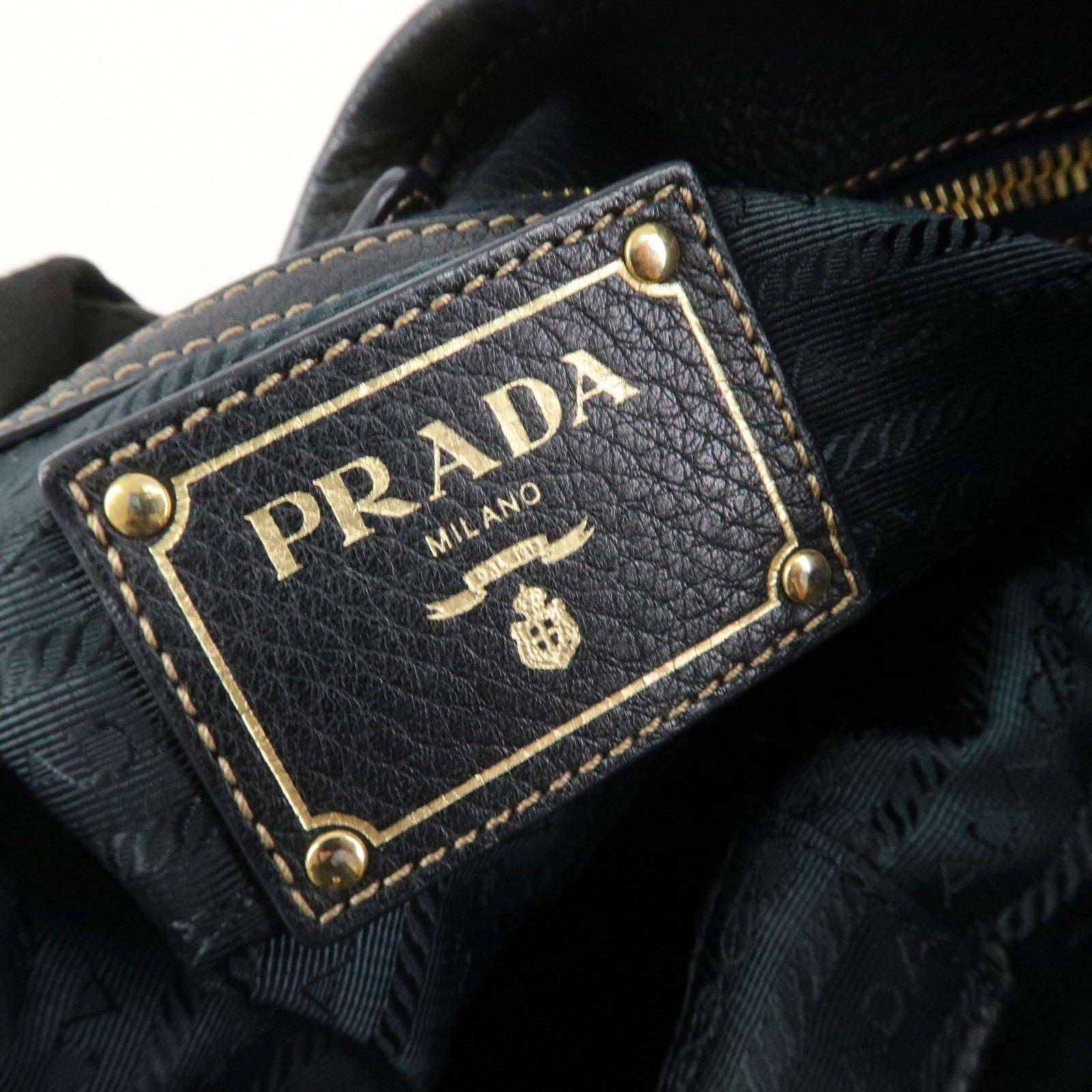 Prada 2Way Bag - Navy, Nylon and Leather