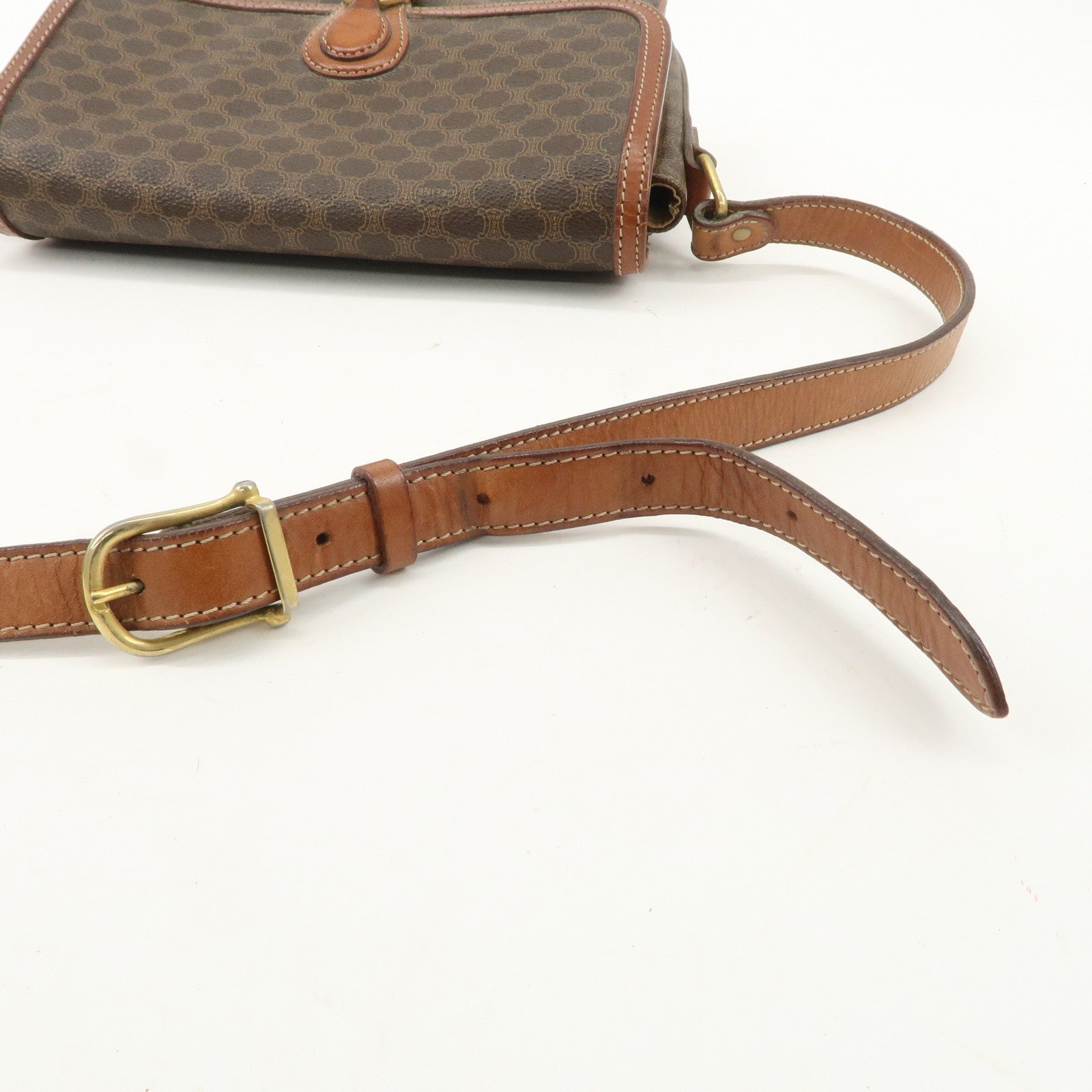 Celine Macadam Shoulder Bag - Brown, PVC
