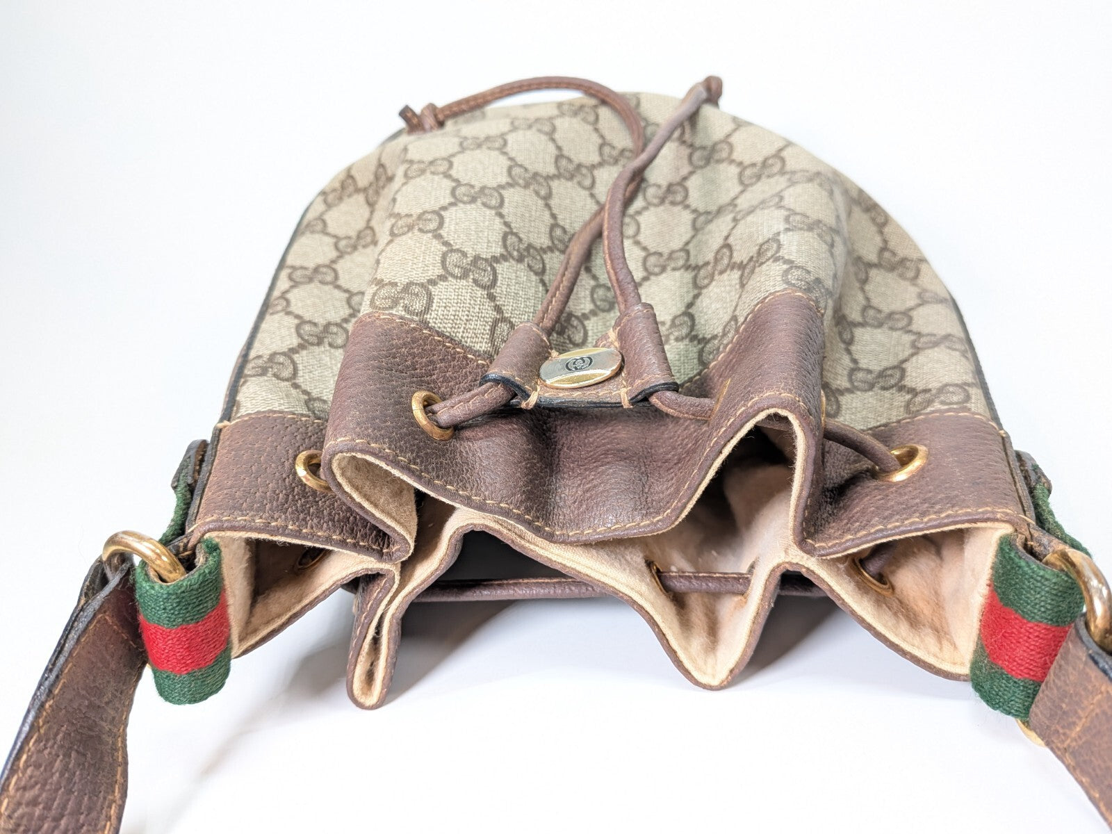 Gucci Sherry Shoulder Bag - Brown, PVC
