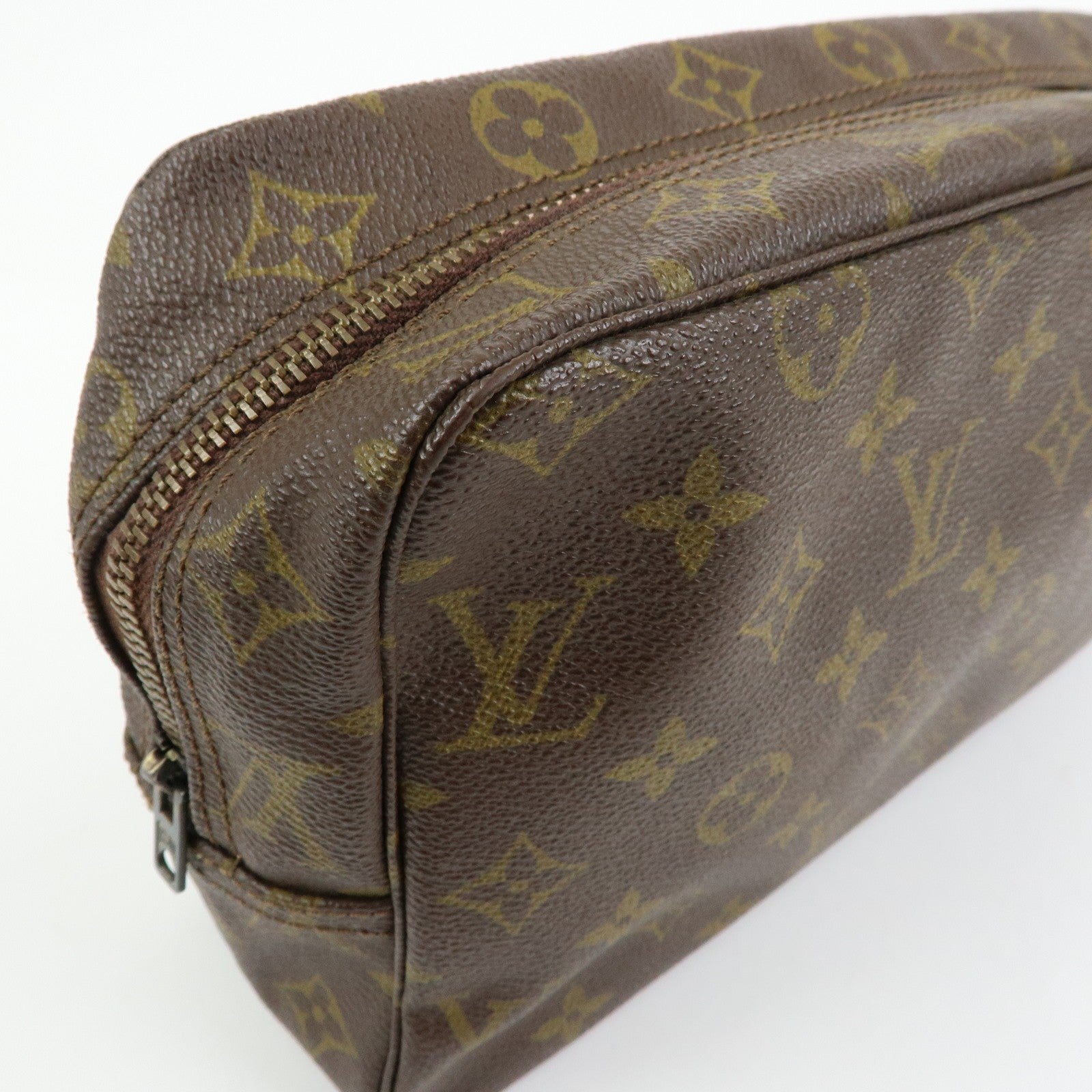 Louis Vuitton Trousse Toilette 28 Monogram Clutch - Brown, Leather