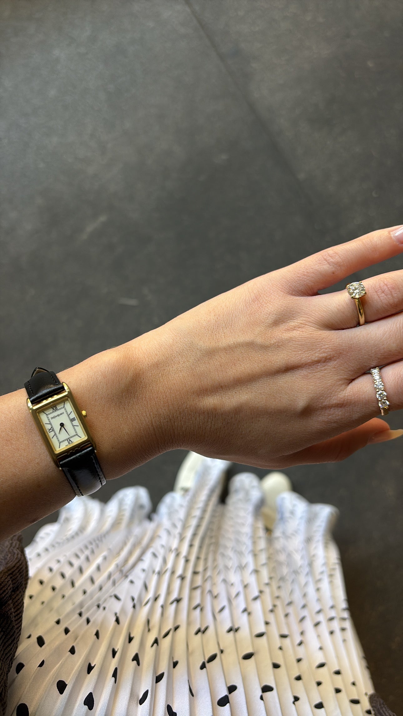Yves Saint Laurent 5420-F46860 Watch - White, Yellow Gold, Stainless Steel