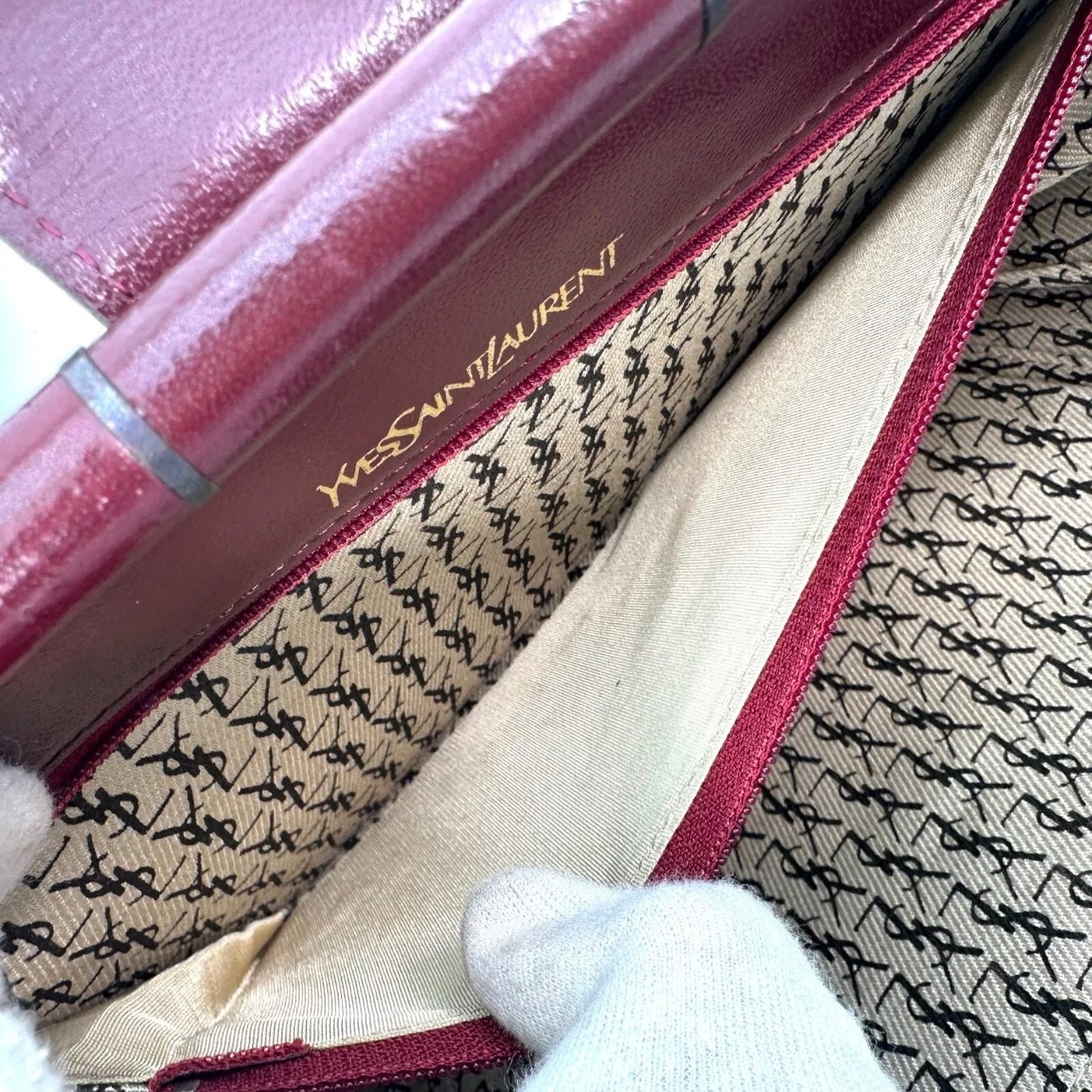 SAINT LAURENT Clutch Leather bag