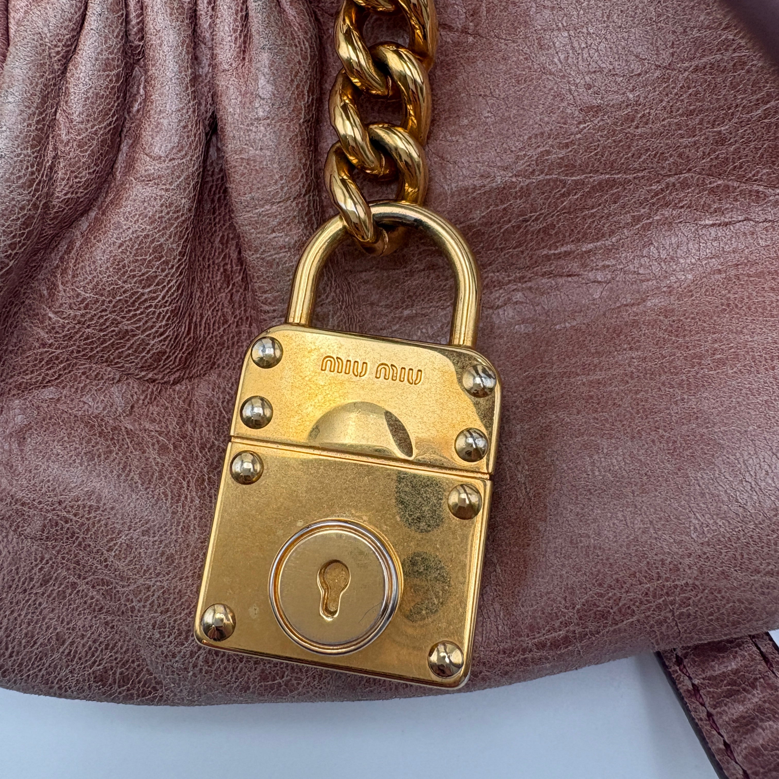 Miu Miu leather Pink Bag