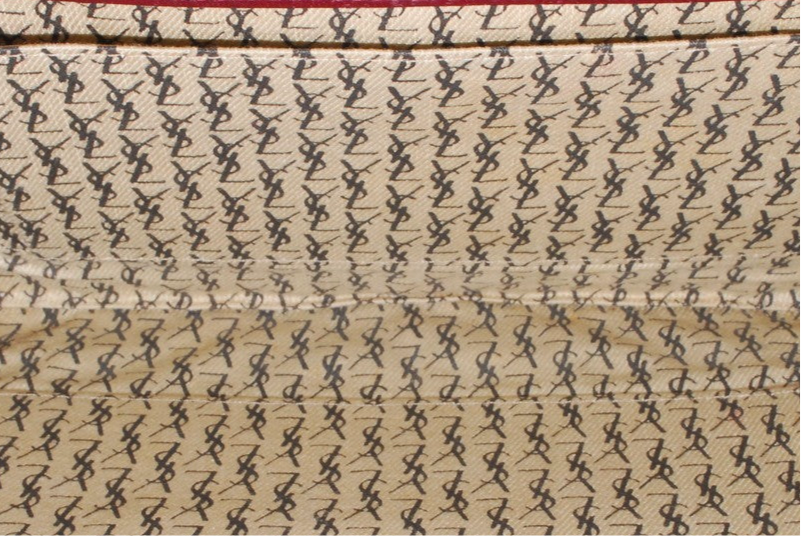Saint Laurent Yves Clutch Bag - Red Bordeaux, Leather