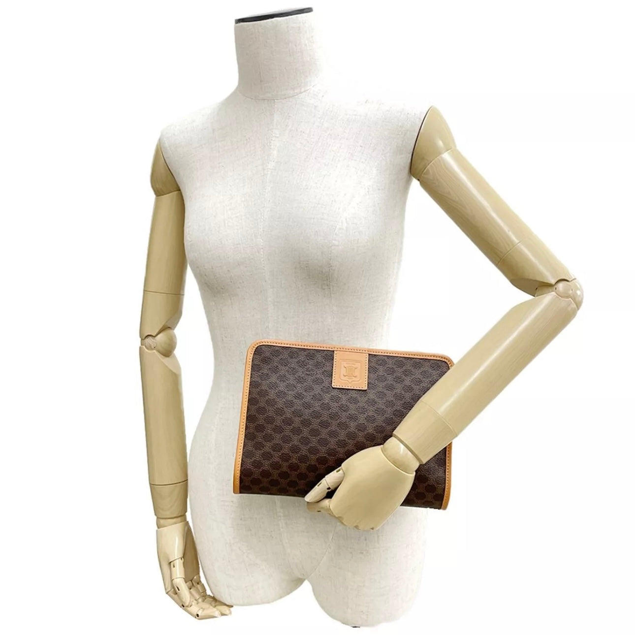 Macadam Leather PVC Clutch