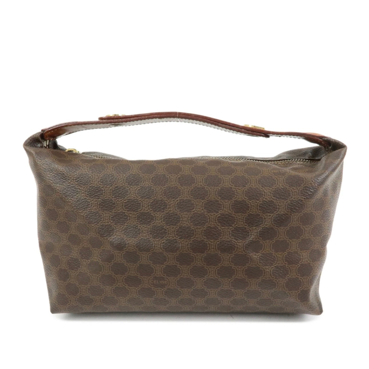 Celine Macadam Handbag Pochette - Brown, PVC