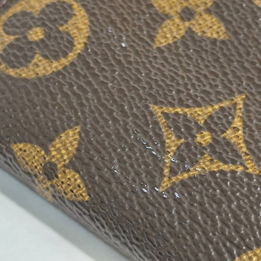 Louis Vuitton Monogram Pochette Porto Monnet Purse Leather Wallet