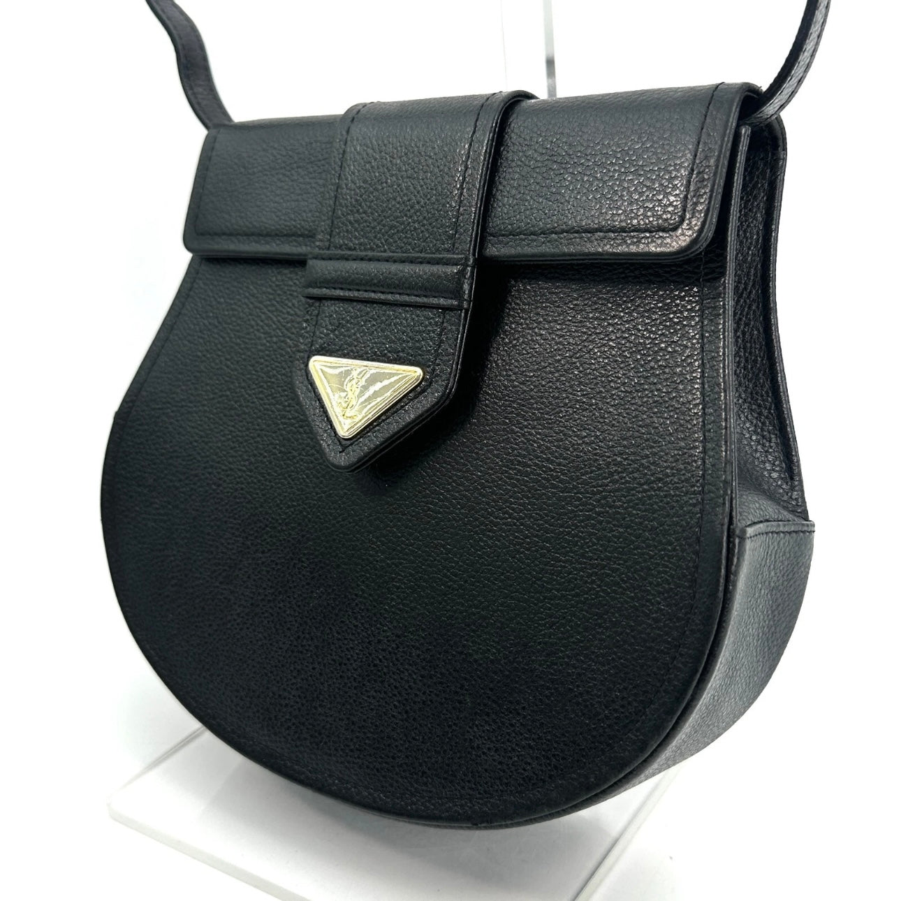 Yves Saint Laurent Shoulder Bag Crossbody Leather Vintage