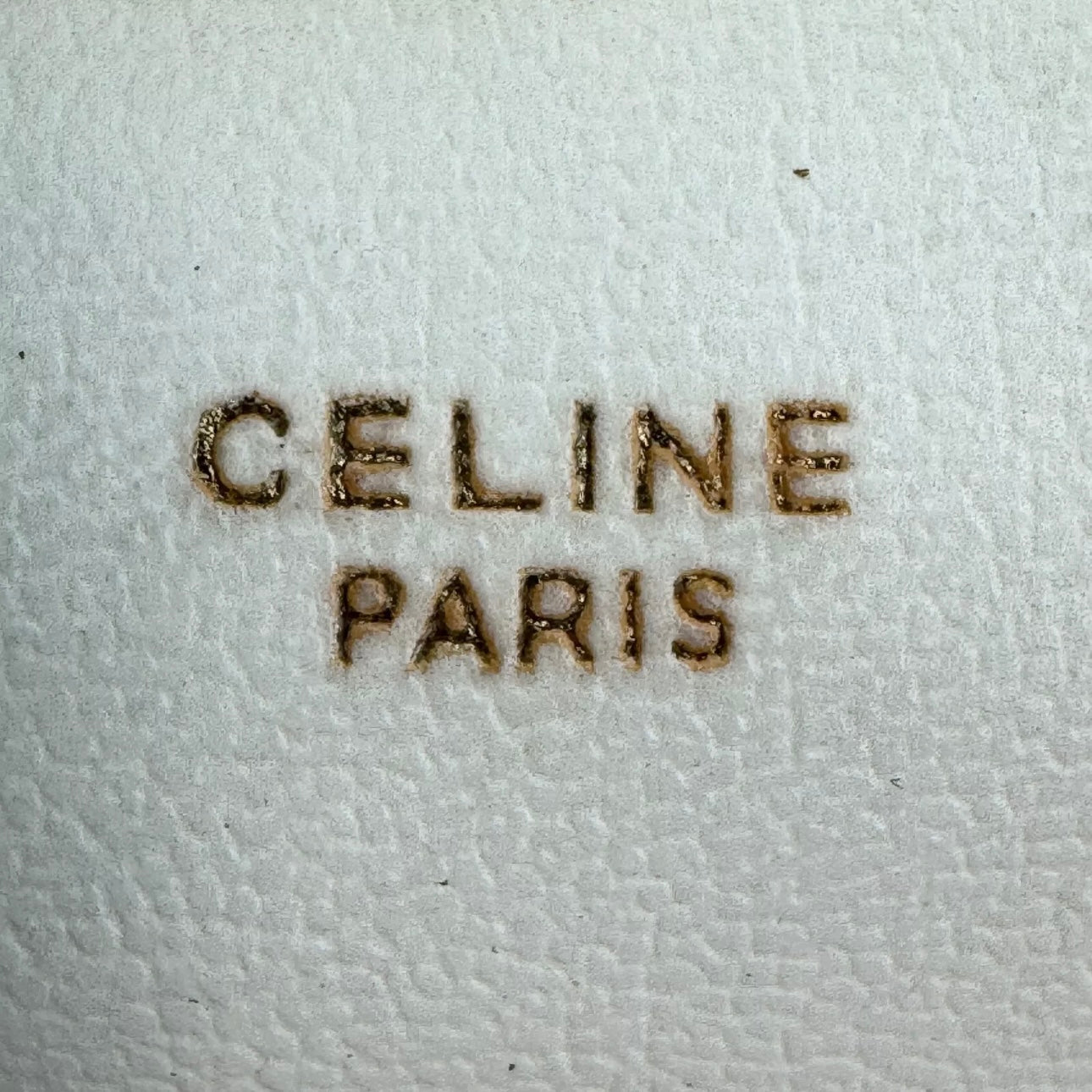 CELINE Macadam Clutch Bag Ivory