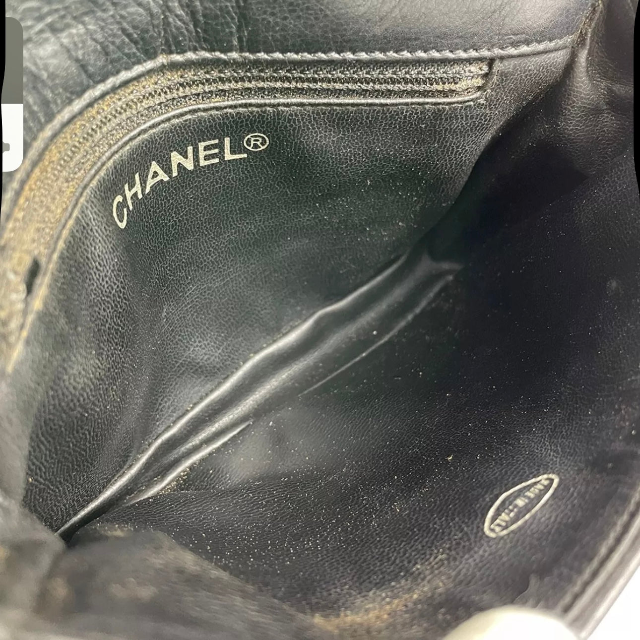 Chanel Matelasse Lambskin Leather Black Waist bag