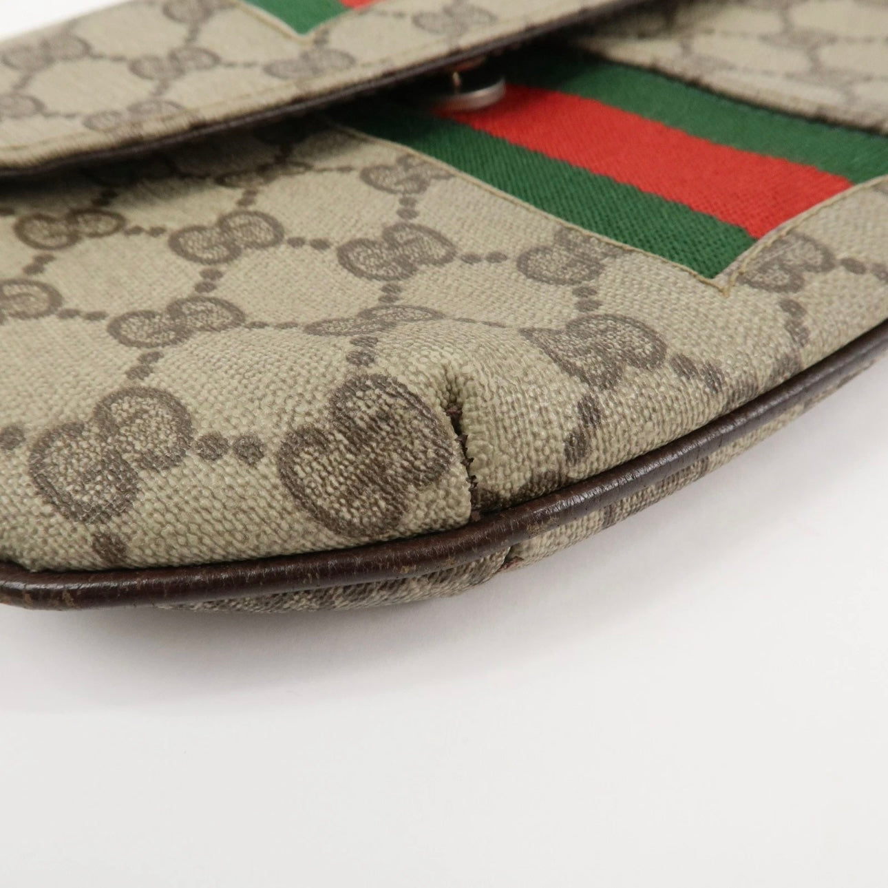 GUCCI GG Supreme Cosmetic Pouch Clutch Bag
