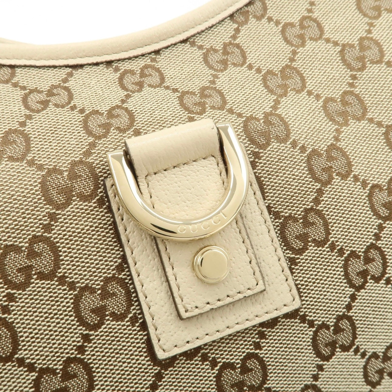 Gucci Abbey Shoulder Bag - Beige, Canvas