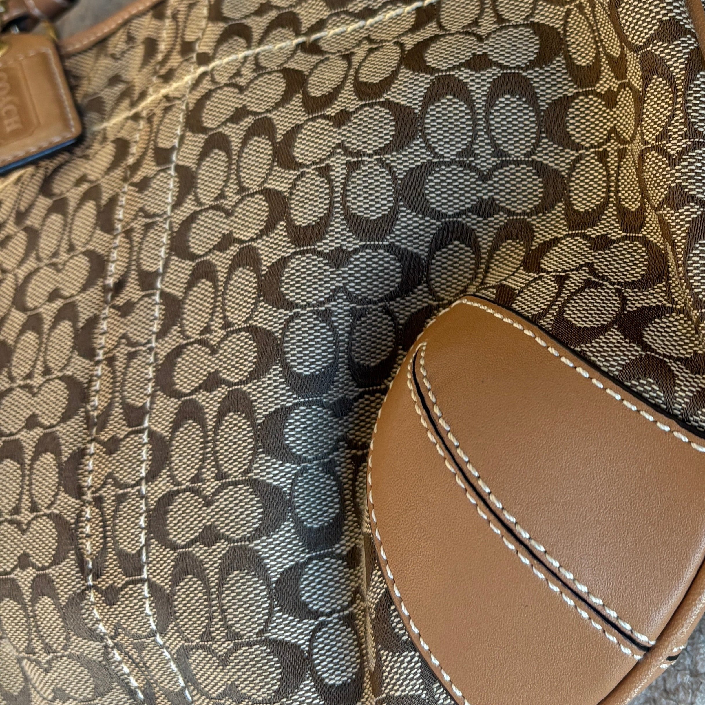 Coach Signature brown bag