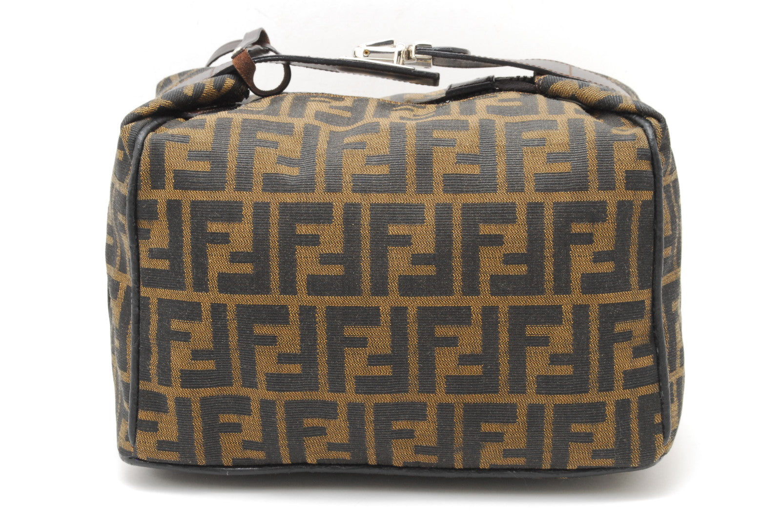 Fendi Zucca Vanity Bag Brown Vintage Handbag