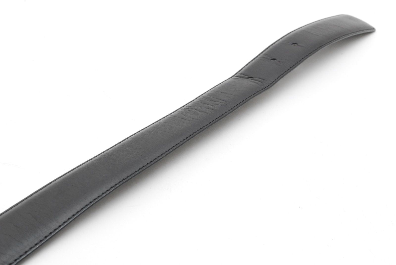 Saint Laurent Black Leather Belt