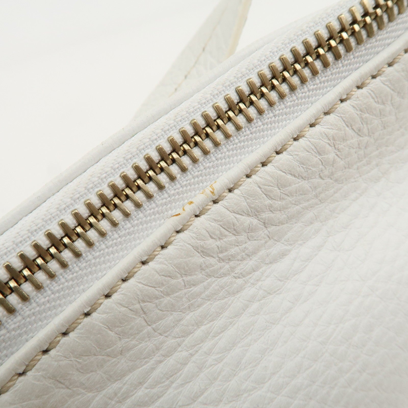 Celine Macadam Shoulder Bag - White, Leather