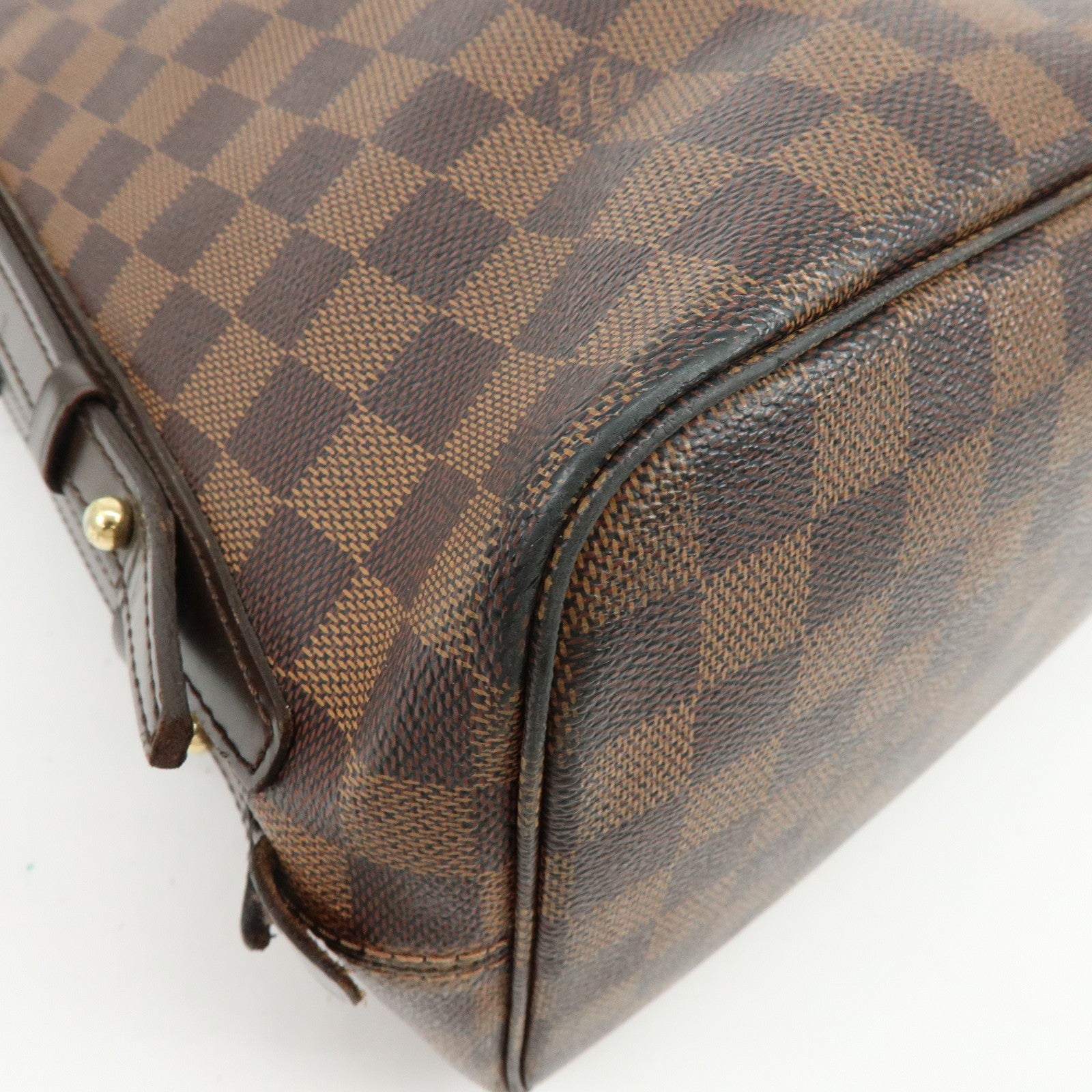 Louis Vuitton Damier Ebene Cabas Rivington Canvas Shoulder Bag