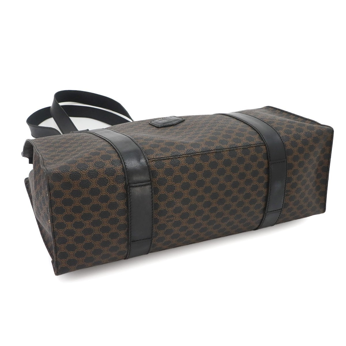 Celine Macadam Tote Bag - Black, Brown, PVC, Leather