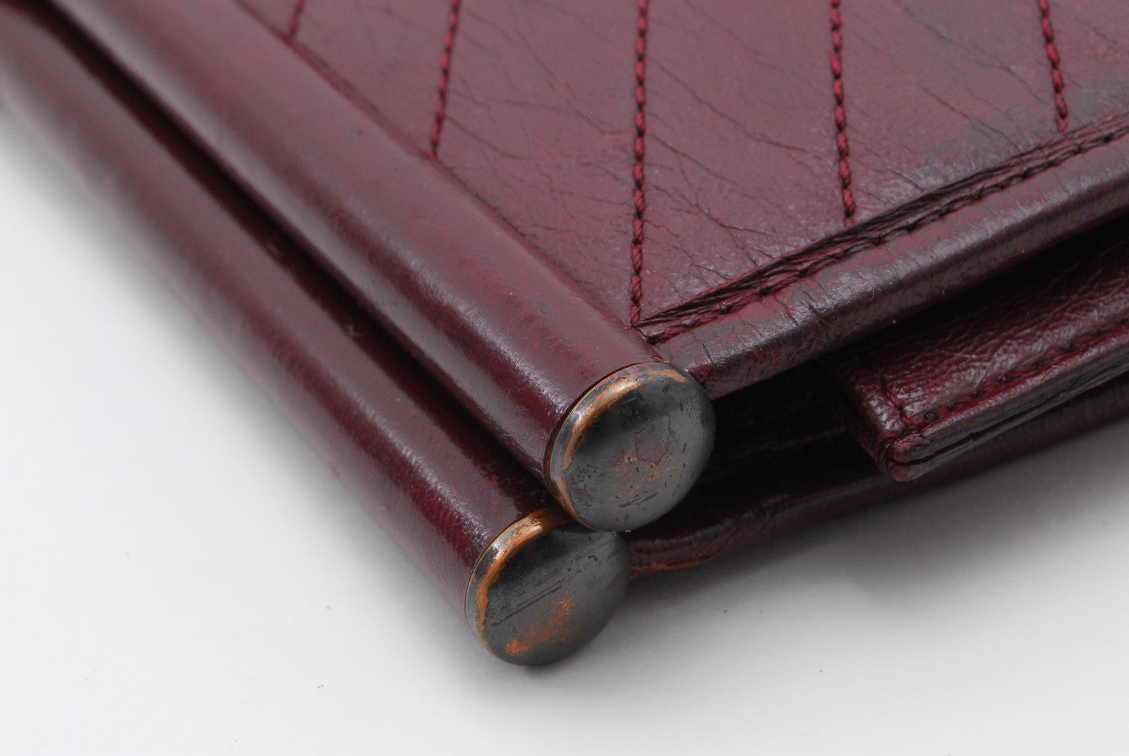 Saint Laurent Yves Clutch Bag - Red Bordeaux, Leather